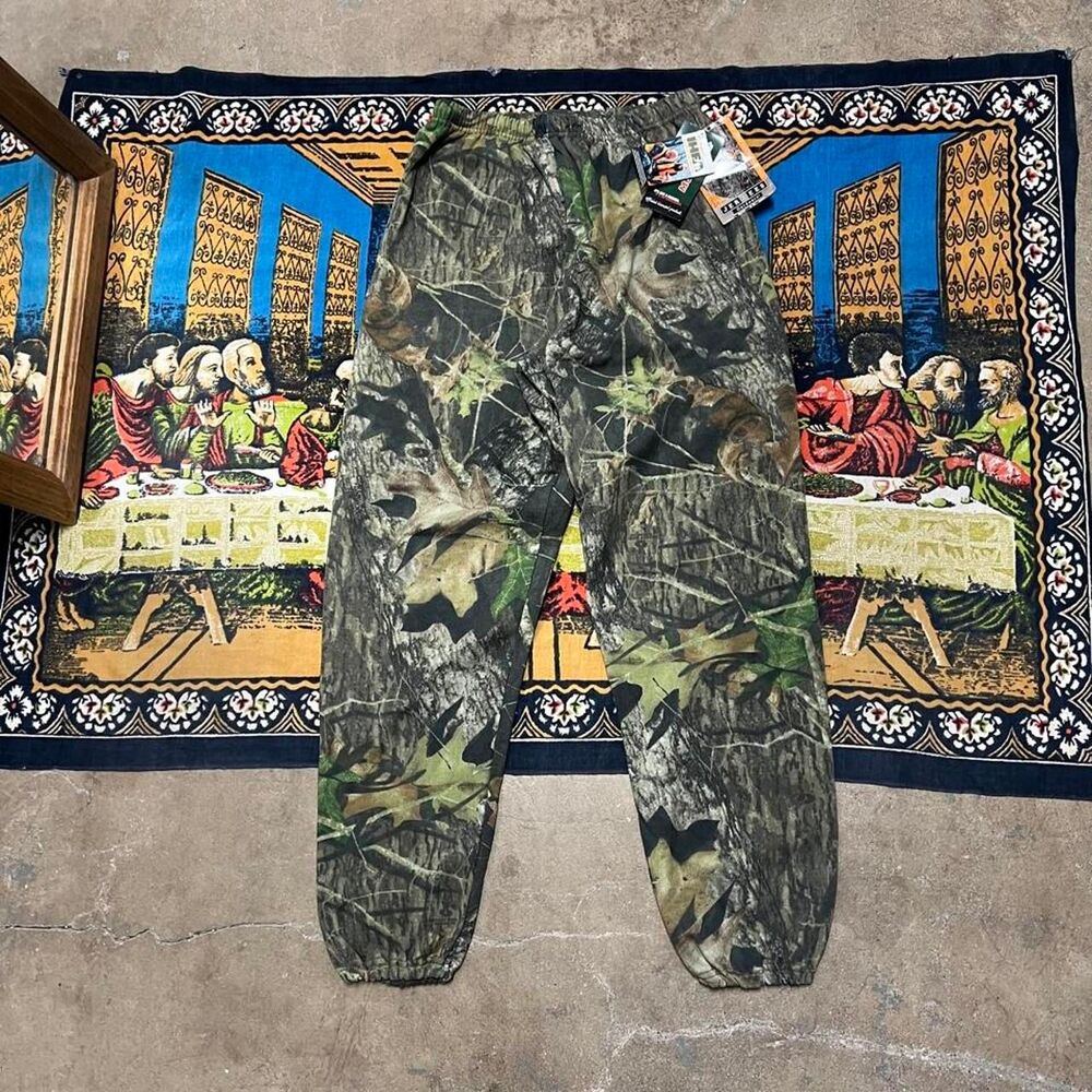 VTG Jerzees realtree camo sweatpants joggers Size medium NWT mossy oak hunting
